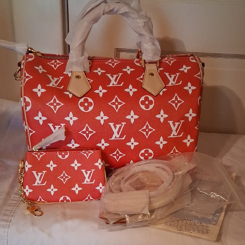 Source Unknown Beautiful Monogram Satchel Set In … - image 1